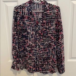 Express portofino shirt (M) Multicolor/Stripes